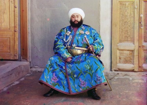 Emir Seyyid Mir Mohammed Alim Khan, the Emir of Bukhara. Origin of the phrase 